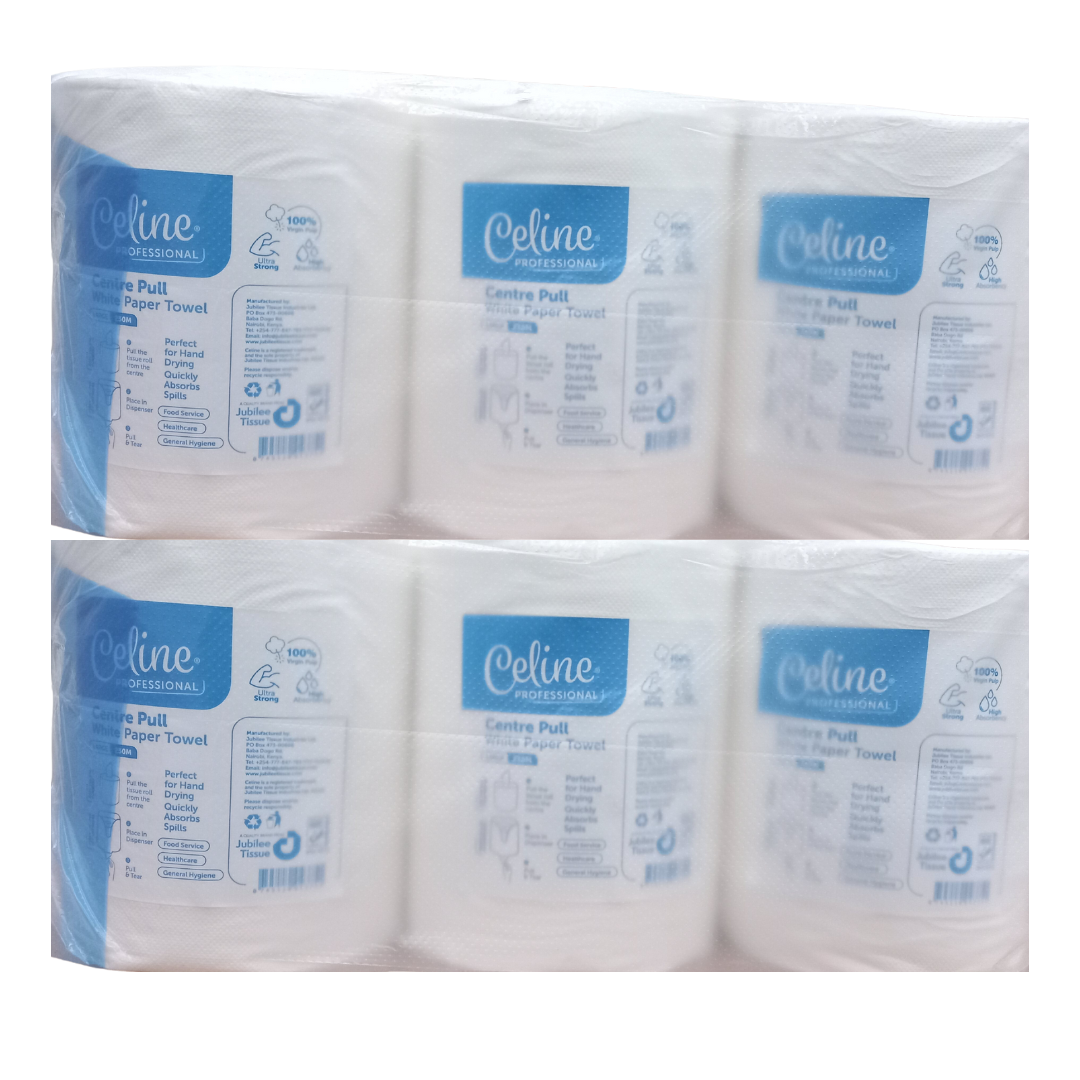  Celine Professinal Barrel Centre Pull - 300 Metres  Large  100% Virgin  1 Ply - Six Pack Unwrapped